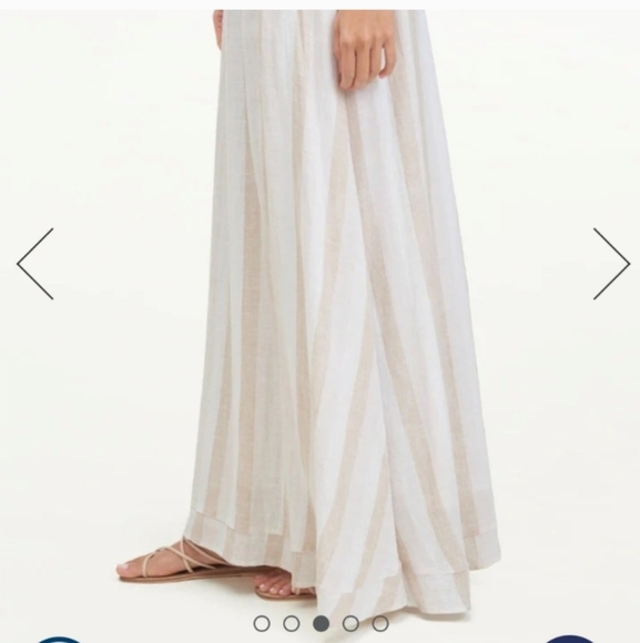Splendid Sunset Macadamia Stripe Linen Blend Maxi Skirt SZ-L EUC - Picture 2 of 9